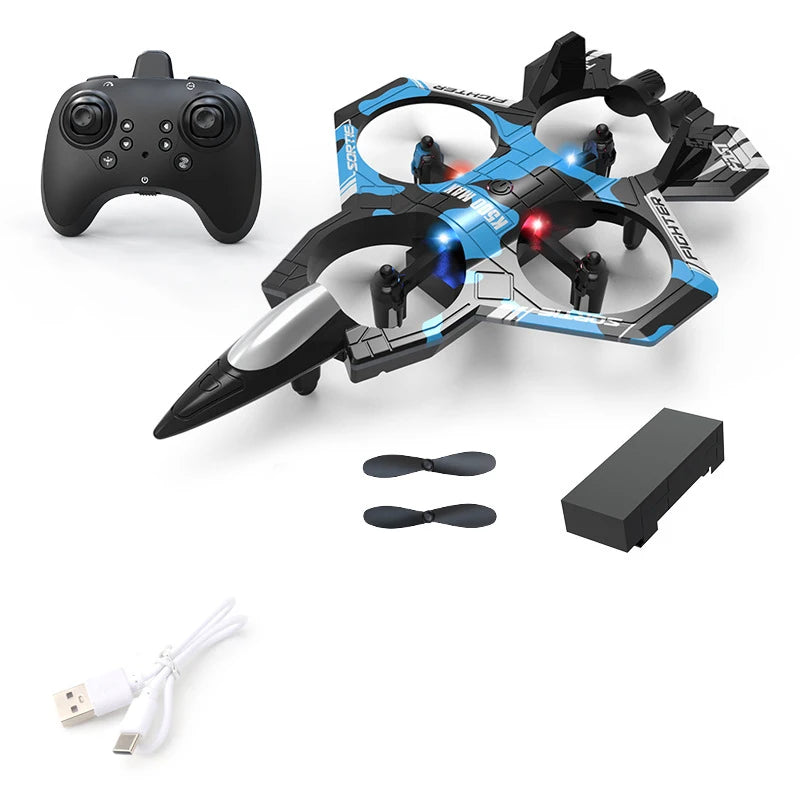 RC Plane Toy Glider Flying Helicopter 2.4G Stunt Remote Control Foam Fighter Airplane Outdoor Toys For Children Adult Gifts