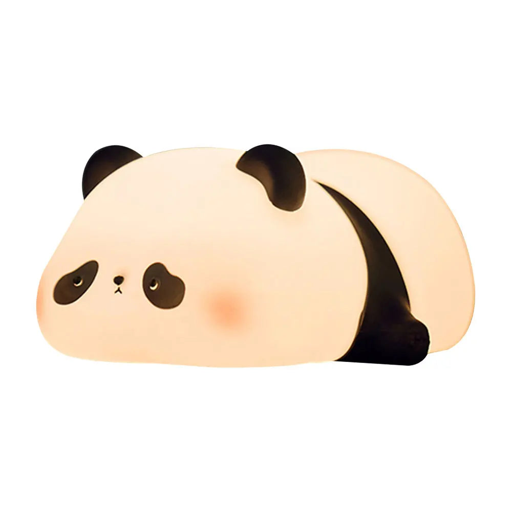 LED Night Lights Cute Sheep Panda Rabbit Silicone Lamp