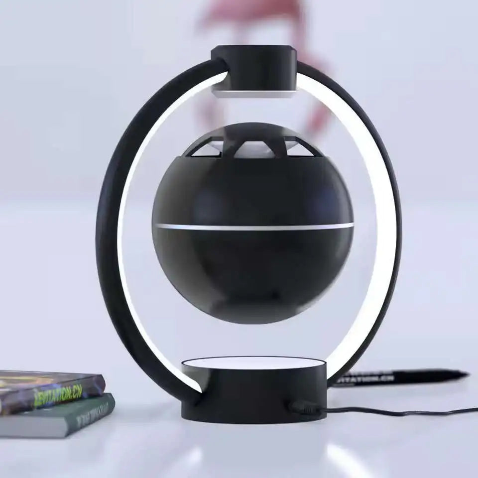 Magnetic Levitating Bluetooth Speaker Wireless Bluetooth with LED Lights, Unique Christmas Birthday Gift, Home Office Decor