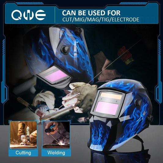 Big View Mask Welding Helmet Filter Cascos Maquina Solda Capacete 1112 Welder Auto Darkening Welding Filter Mascara D Solda Mask