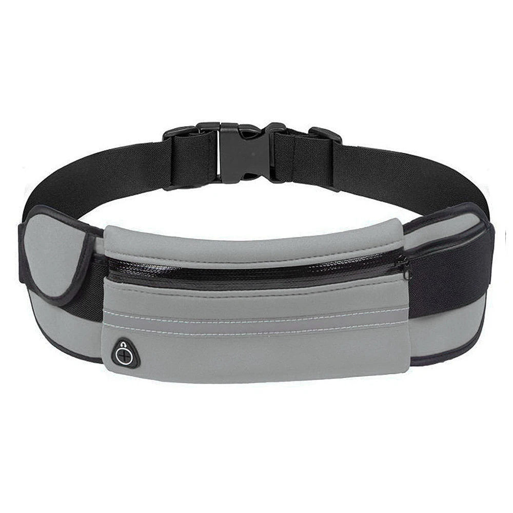 Running Belt Waist Bag with Water Bottle Holder Sports Fanny Pack Women Men Hydration Phone Holder Pouch Banana Bag