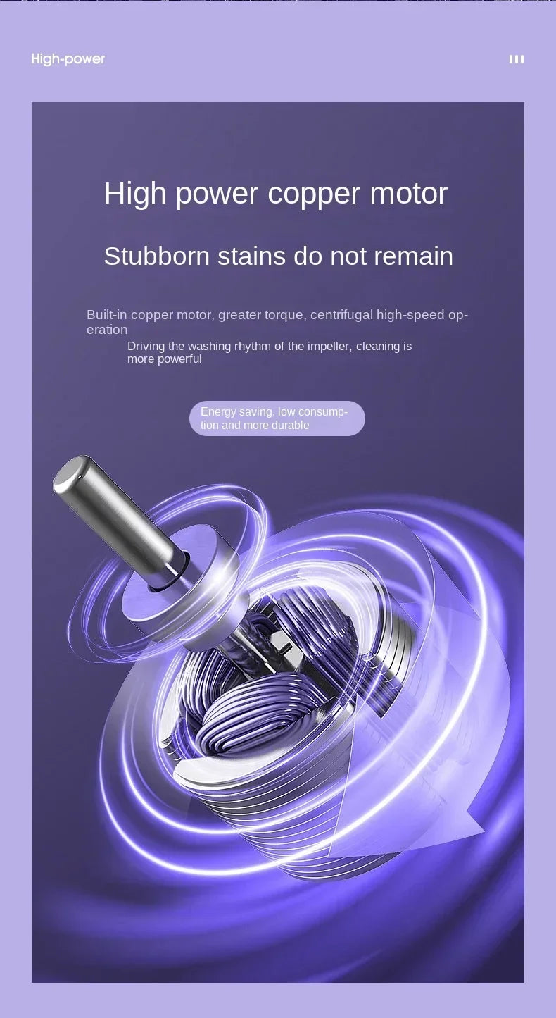 Portable washing machine 8L small foldable spin dryer mini laundry for socks underwear home shop lightweight and efficient