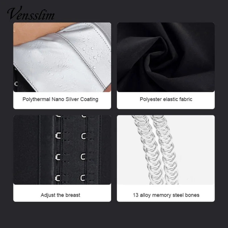 Shapewear for women's Vens slim Sweat Belt Slimming Sheath Woman Flat Belly Body Shapewear Women Exercise Fat Burner Slim Waist Girdle Waist Trainer