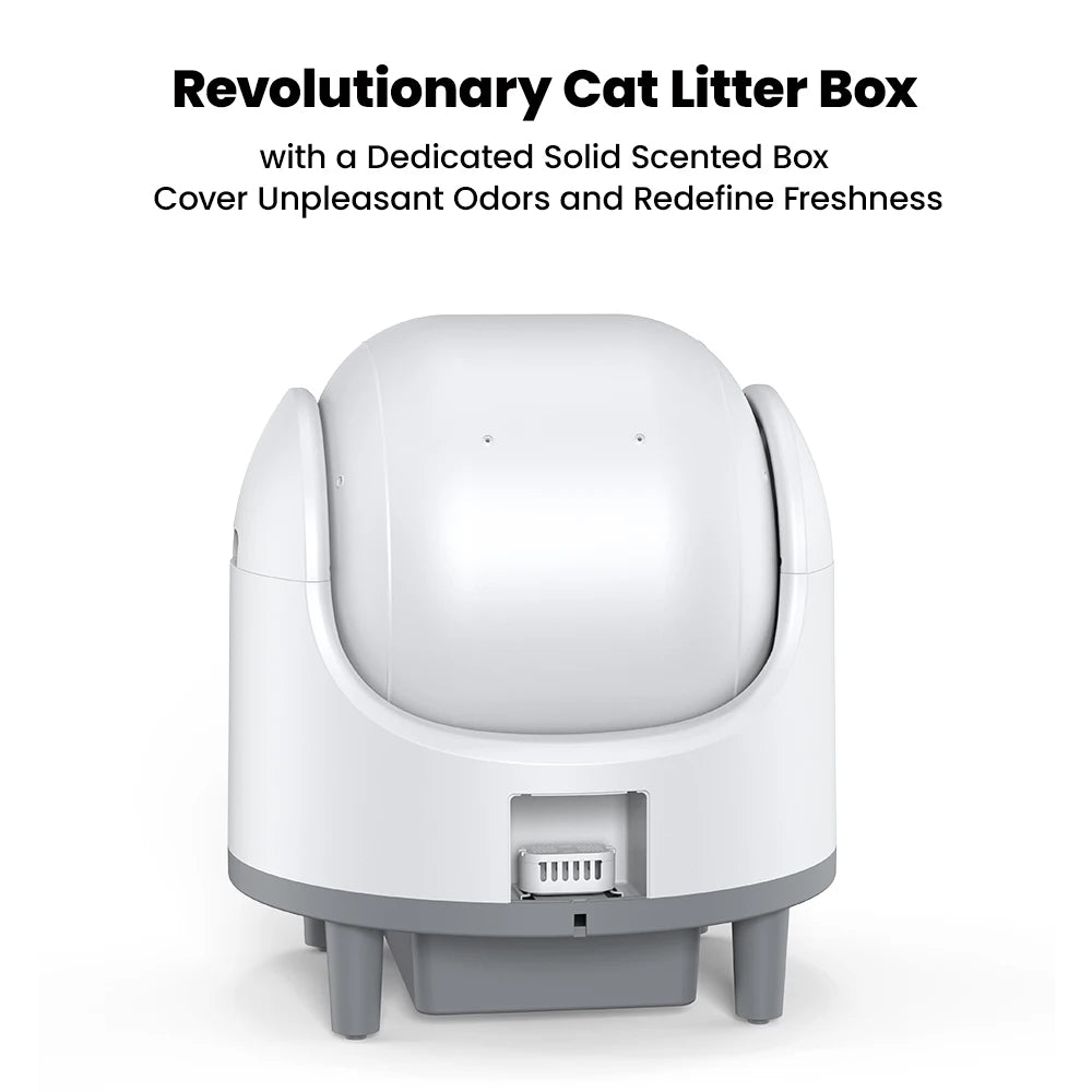 Smart Cat Litter Box, Self-Cleaning with Tuya App Control, 8L Large Capacity, Infrared Sensor Safety, Leak-Proof Design
