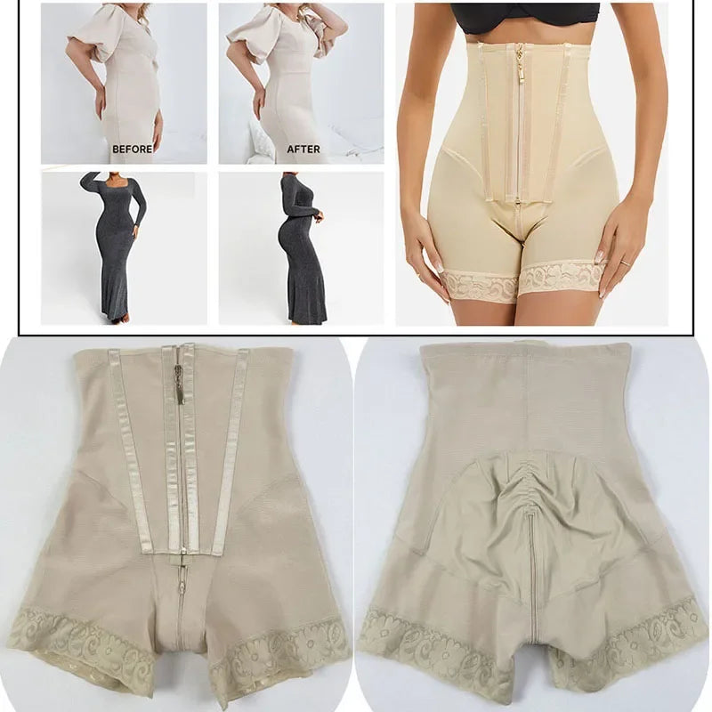 Shapewear for women's Fajas Colombians Girdles BBL Shorts Corset Slimming Waist Trainer High Compression Body Shaper Control Panties Lifter Shapewear