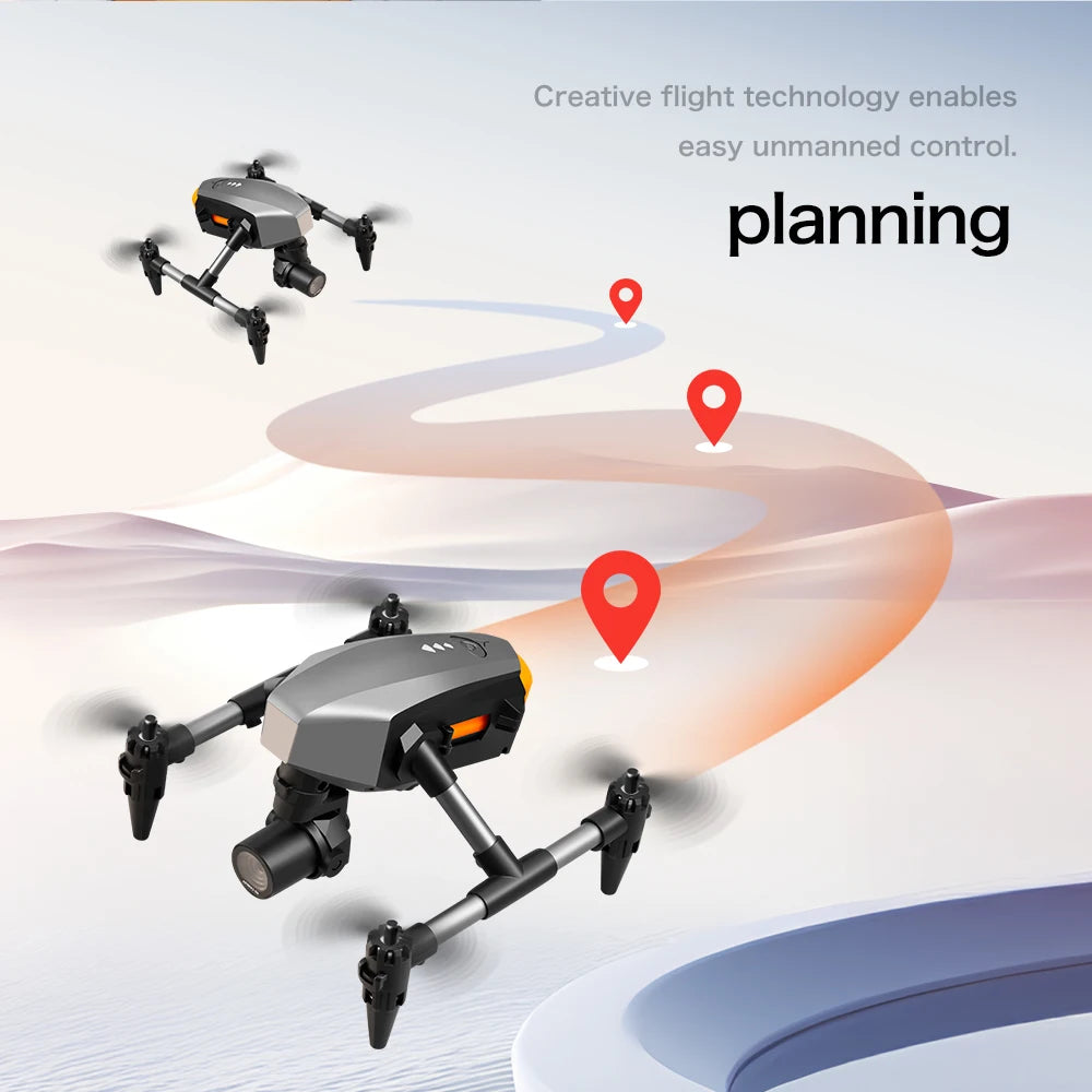 XD1 8K HD dual camera aerial camera, alloy anti-drop mini drone 2.4GWiFi drone foldable four-axis aerial camera