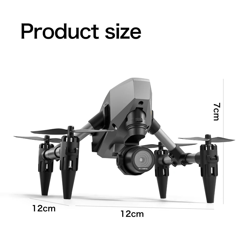 XD1 8K HD dual camera aerial camera, alloy anti-drop mini drone 2.4GWiFi drone foldable four-axis aerial camera