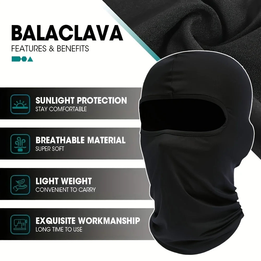 3 Pieces Quick-dry Balaclava Sports Full Face Mask Soft Breathable Beanies Cycling Helmet Liner Running Hiking Fishing Hood Caps