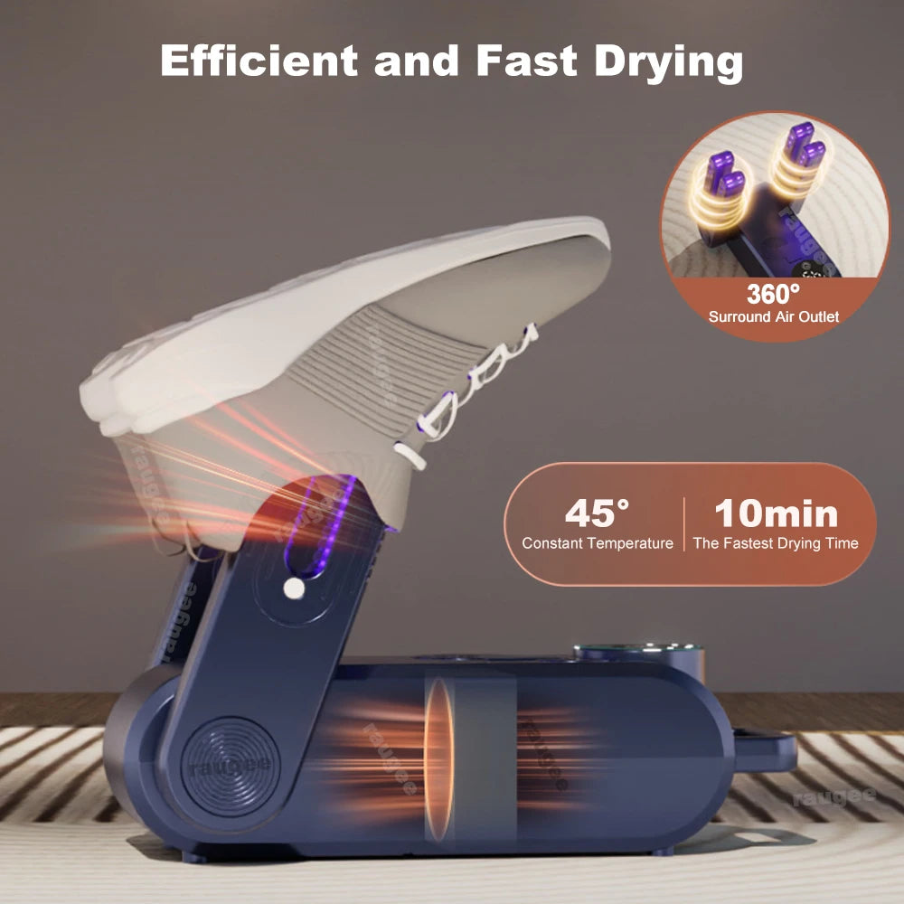 Electric Shoe Dryer 220V UV Sterilization Foldable Shoe