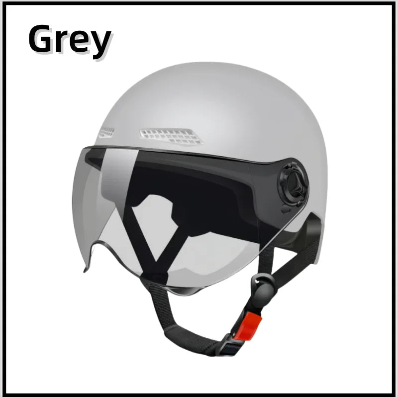 Men's motorcycle helmet - Comfortable and breathable. Bicycle and electric vehicle helmet - 3C certified safety equipment.