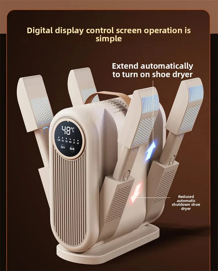 Portable Foldable Electric Shoe Dryer UV Blue Light UV Sterilization Deodorizing Shoe Dryer Fast Drying Household Shoe Dryer