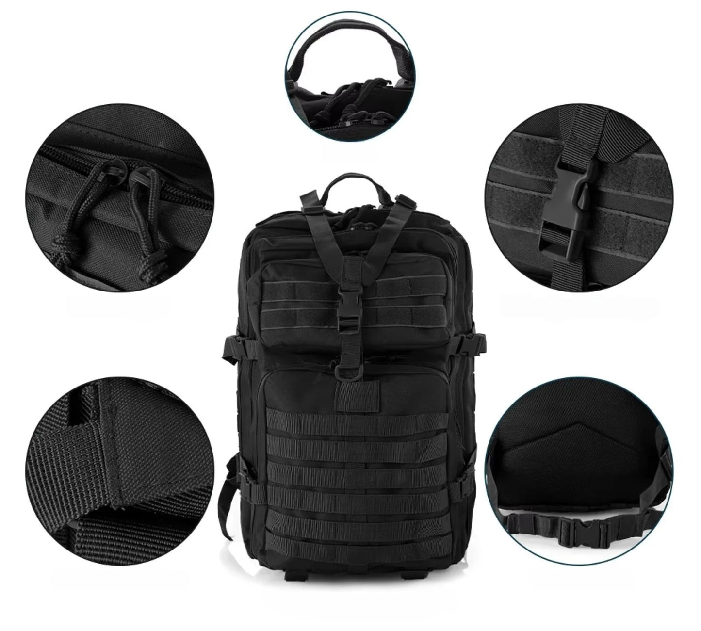 Outdoor tactical backpack - With a large waterproof capacity and lightweight design, this backpack is suitable for hiking trips.