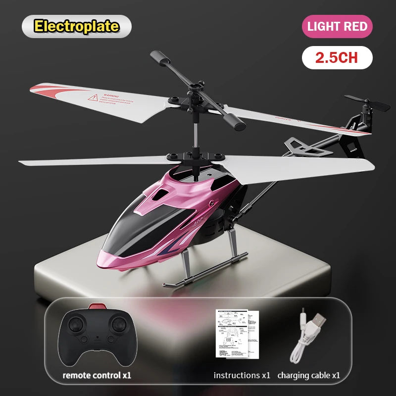 2.5/3.5Ch Rc Helicopter Plane 2.4G Remote Control Aircraft Fall-Proof Cool Lights Drone Airplane Model Children Birthday Gifts