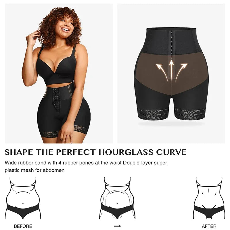 Shapewear for women's Fajas Colombians Girdles BBL Shorts Waist Trainer Tummy Control Panties Shapewear Body Shaper Butt Lifter Thigh Slimmer