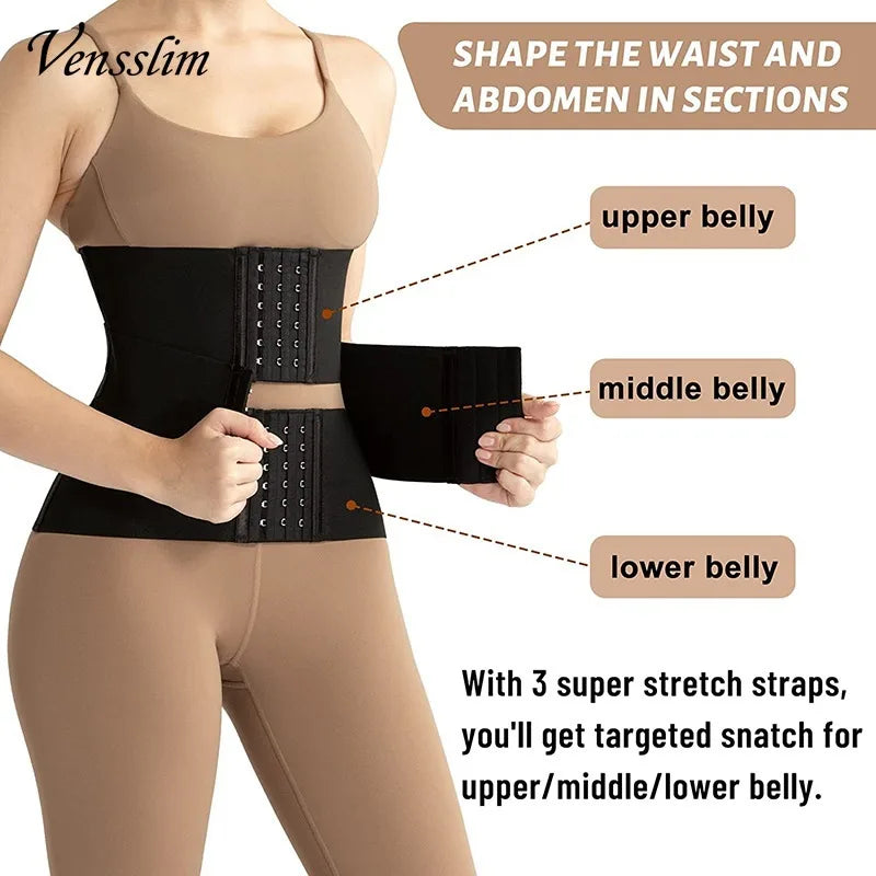Shapewear for Women Vens slim Body Shaper Waist Trainer Belt Women Weight Loss Reduce Tummy Trimmer Corset Adjustable Workout Girdle Shapewear