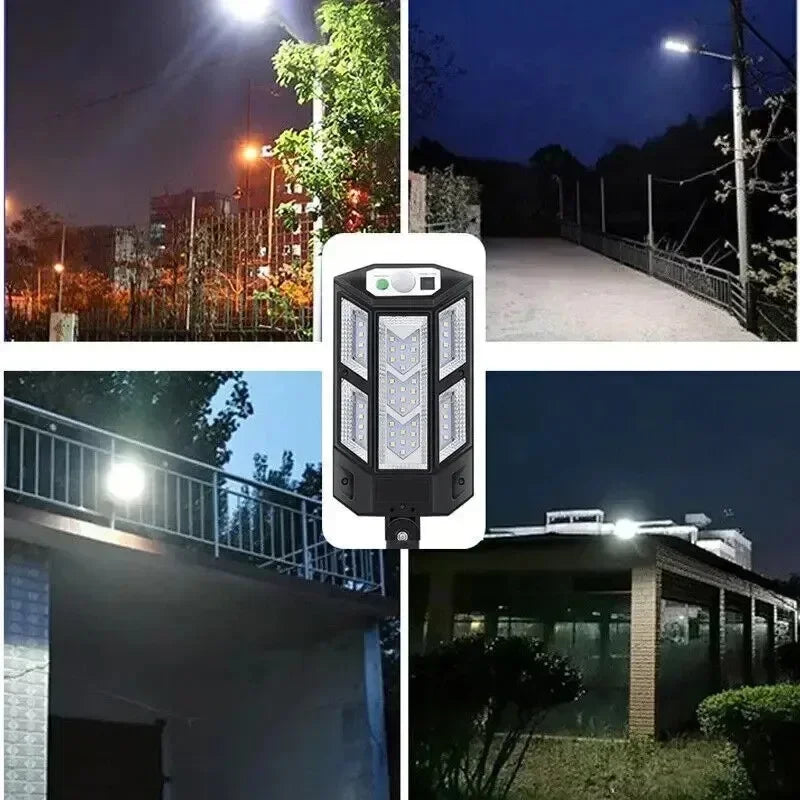 Solar LED Light 300000LM Outdoor Lamp Of Motion Sensor 4 Mode Waterproof