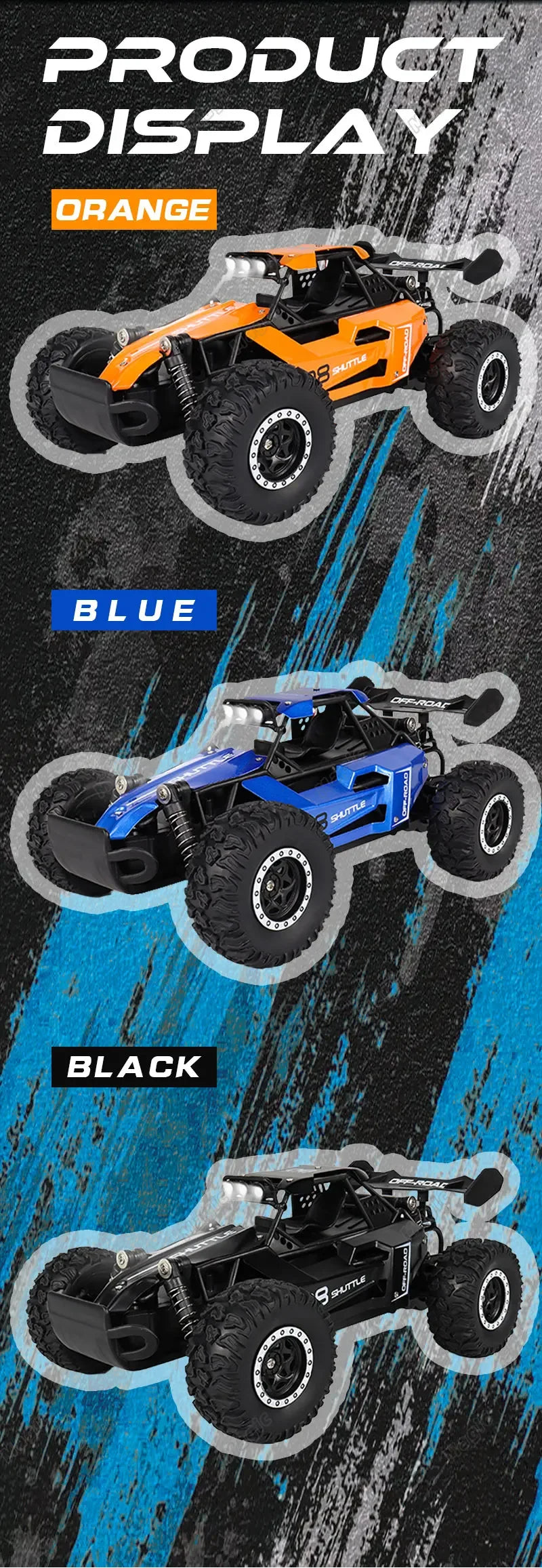 New 1:16 RC Car Remote Control Cars 2.4G Buggy Truck Drift Racing Climbing Off Road Vehicle Outdoor Toy Boy Kids Childrens Gifts
