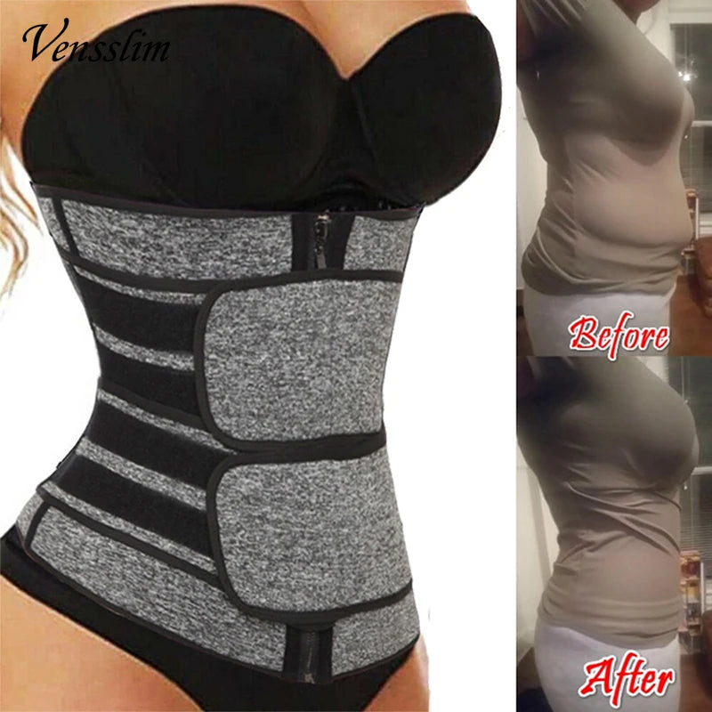 Shapewear for Women Waist Trainer Corset Trimmer Belt for Women Weight Loss Sweat Strap Body Shaper Belly Cincher Sports Girdle Fat Burner Band