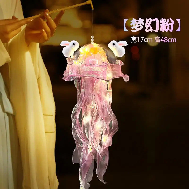 Jellyfish Lamp, Portable Flower Lamp, Girl Room Atmosphere Decoration Lamp, Bedroom Night Lamp, Home Decoration, Birthday Gift