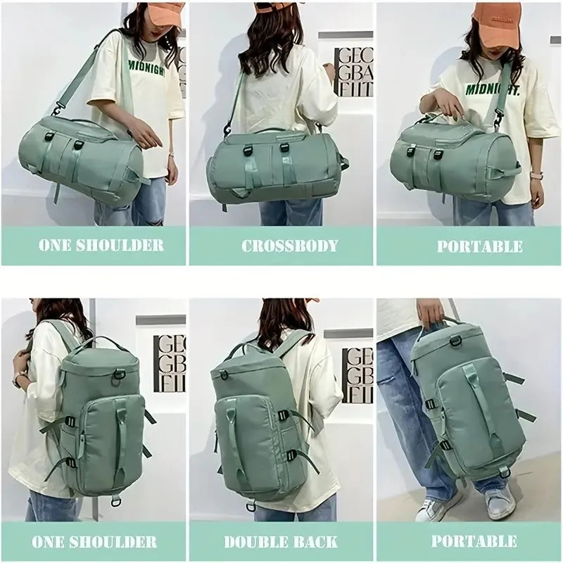 Large Capacity Storage Bag Travel Bag Tote Carry On Duffel Luggage Waterproof Backpack Handbag Oxford Shoulder Women