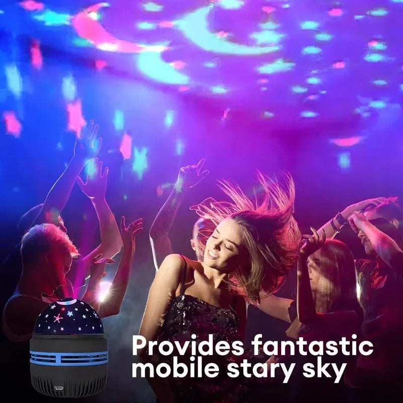 LED Starry Sky Night Lights USB Rotating Projector Lamp Magic