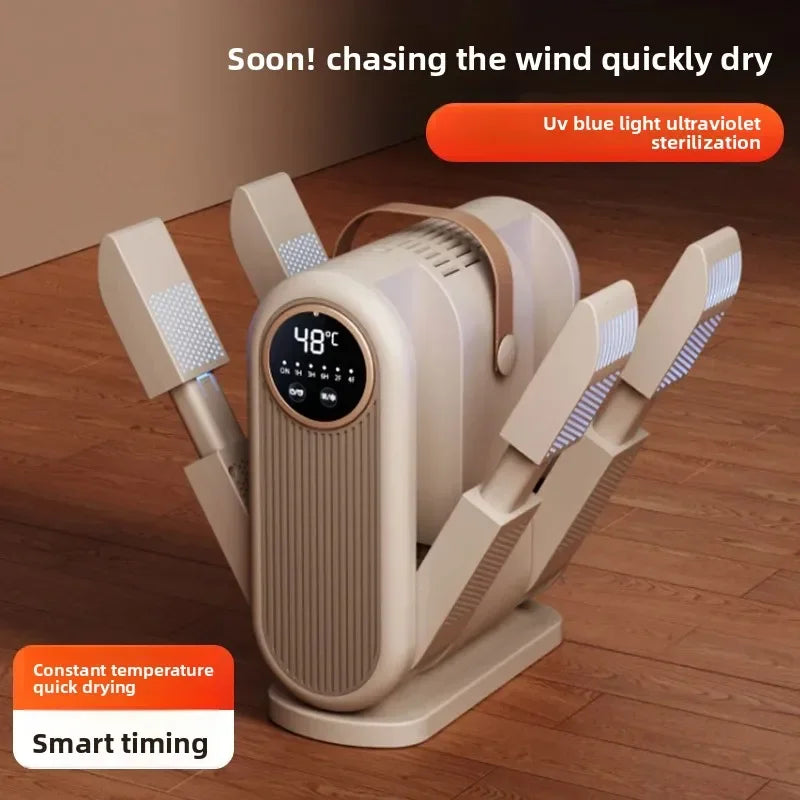 Portable Foldable Electric Shoe Dryer UV Blue Light UV Sterilization Deodorizing Shoe Dryer Fast Drying Household Shoe Dryer