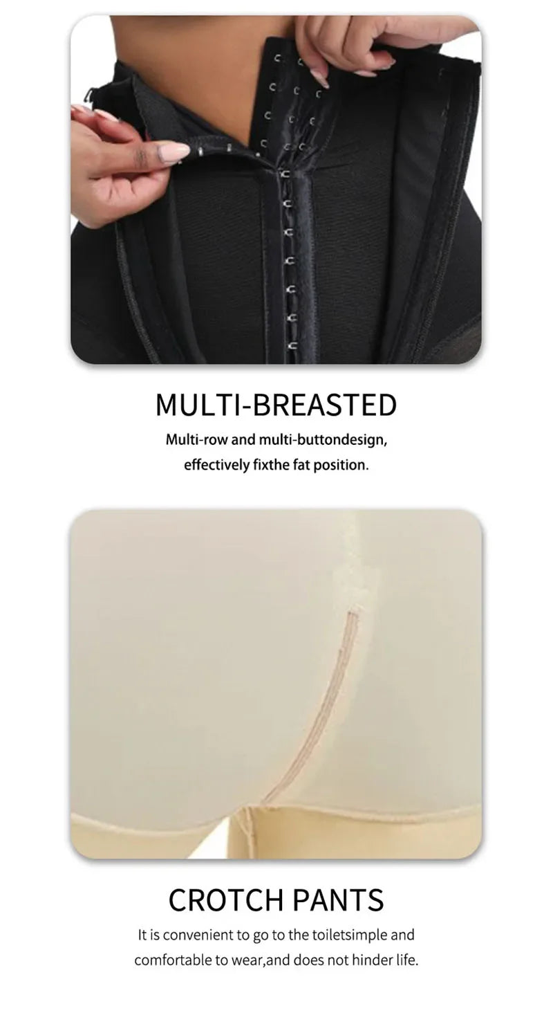 Shapewear for women's Fajas Colombians Girdles BBL Shorts Corset Slimming Waist Trainer High Compression Body Shaper Control Panties Lifter Shapewear