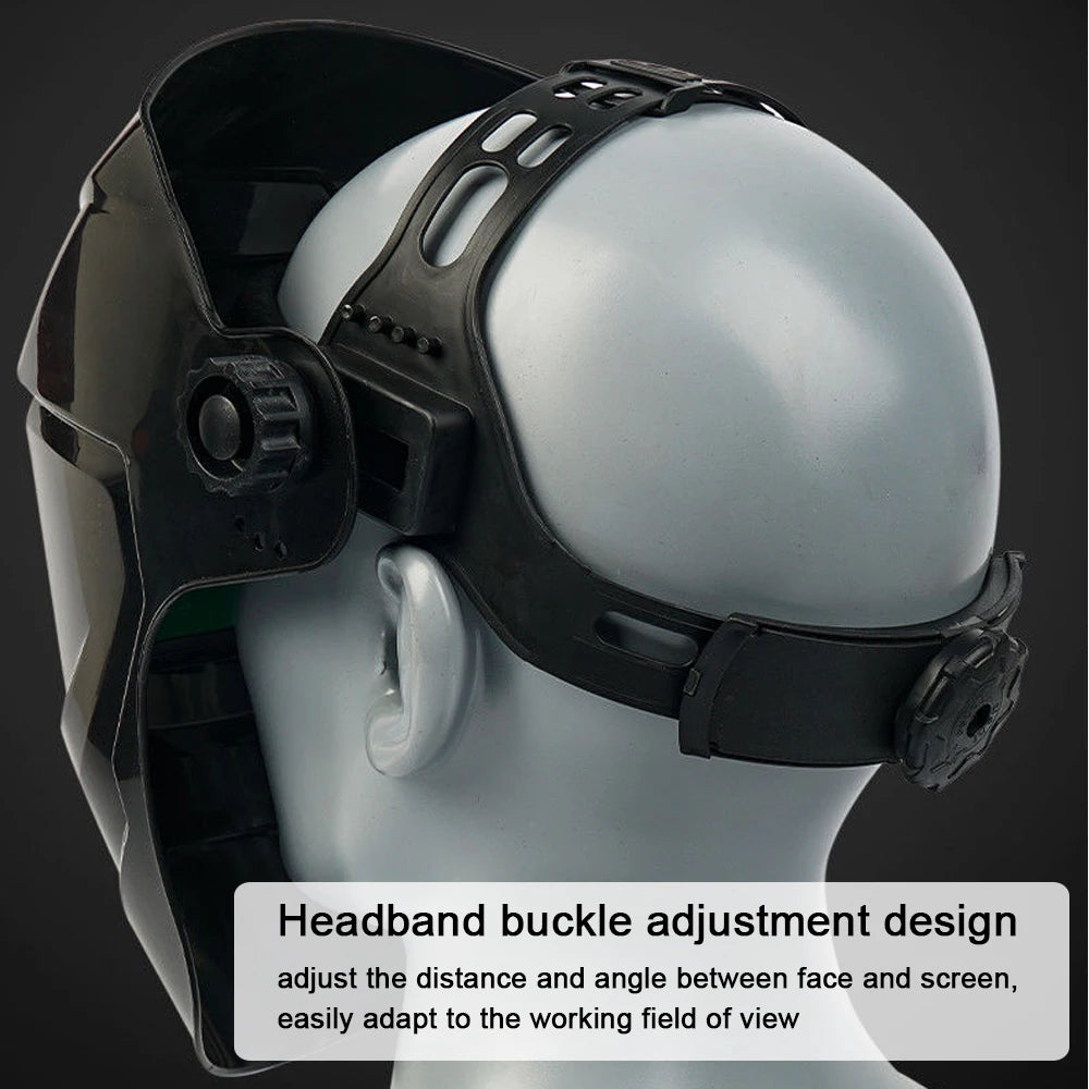 Auto Darkening Welding Facemask Automatic Variable Light Adjustment Large View Welding Masks for Arc Welding Grinding Cutting