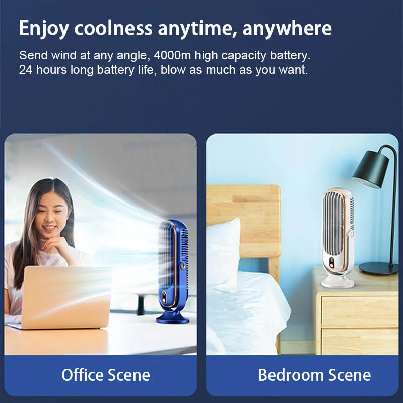 Portable Home Air Conditioning Fan 5-Speed 720° Swivel Outdoor Camping Air Cooler