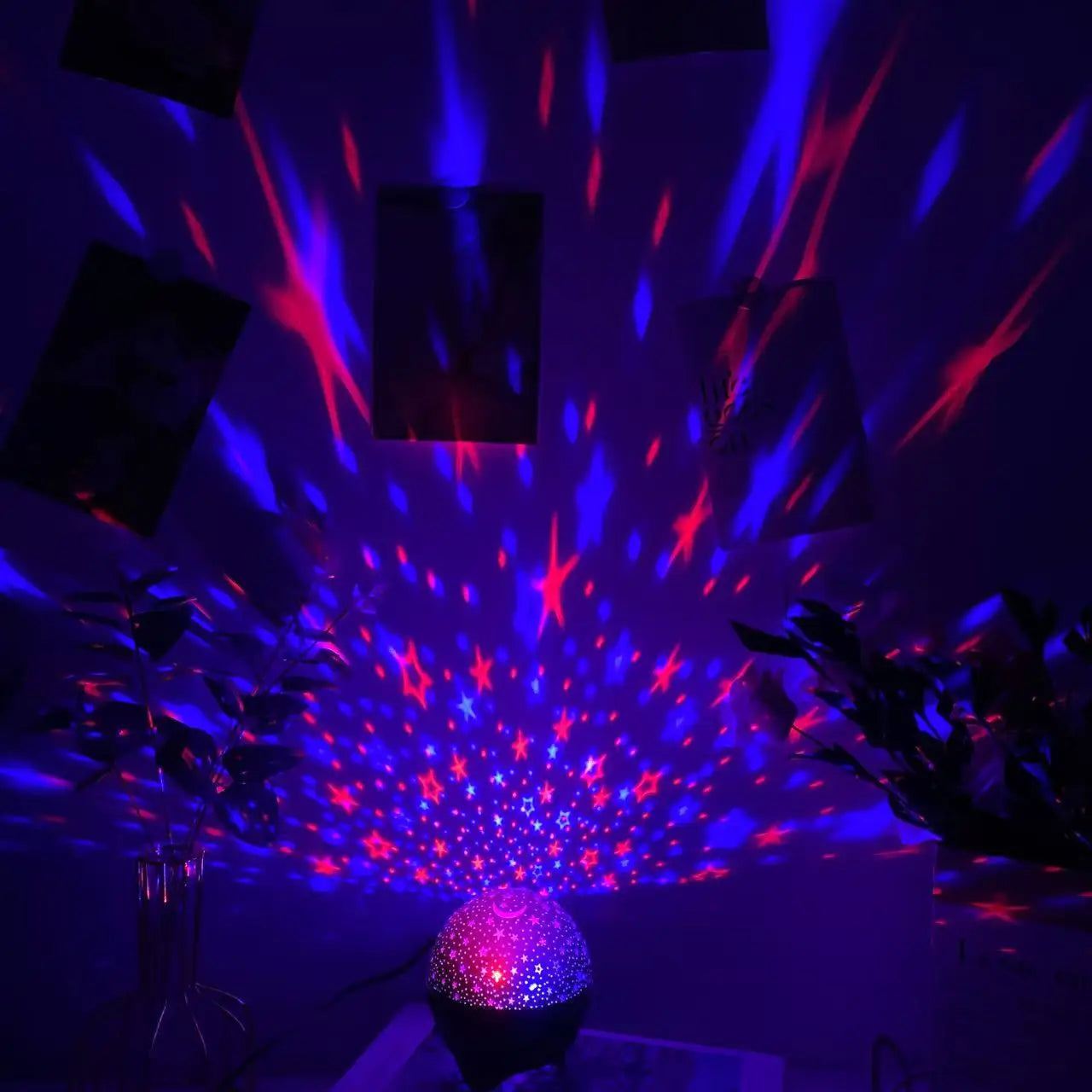 LED Starry Sky Projector Light Stars and Moon Projection 7 Modes Night Light