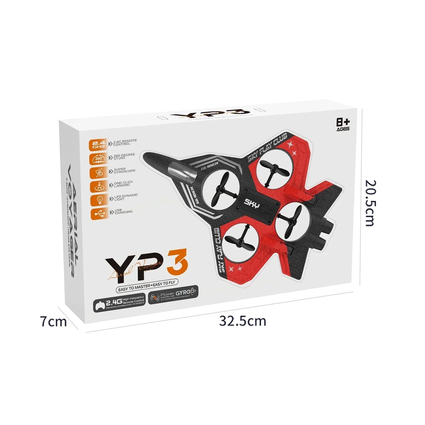 Remote Control Aircraft 2.4G Glider Aircraft EPP Toy Drone Kids Gift