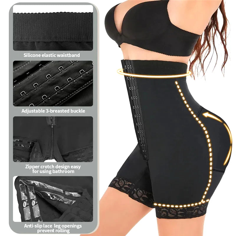 Shapewear for women's High Compression Underwear Short Waist Trainer Body Shaper Corset Shapewear Sexy Butt Lifter Tummy Control Panties Thigh Slimmer