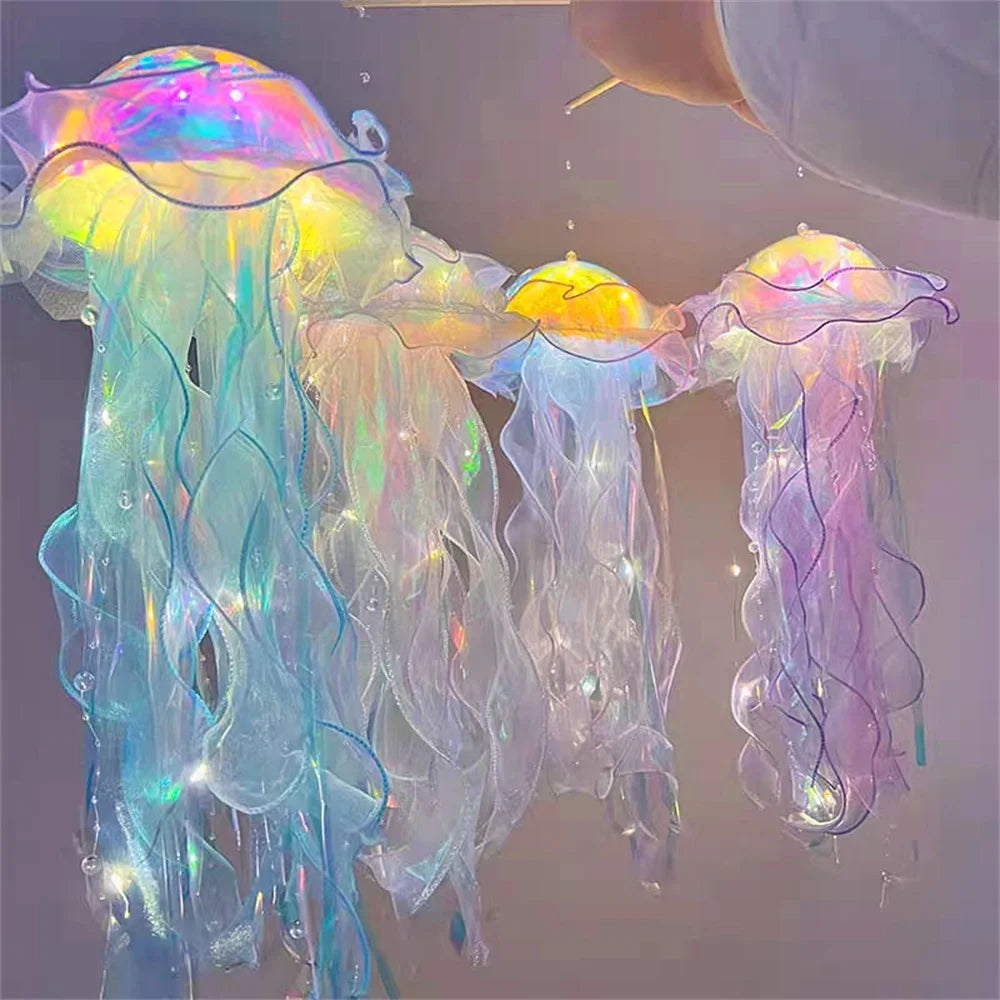 Jellyfish Lamp, Portable Flower Lamp, Girl Room Atmosphere Decoration Lamp, Bedroom Night Lamp, Home Decoration, Birthday Gift
