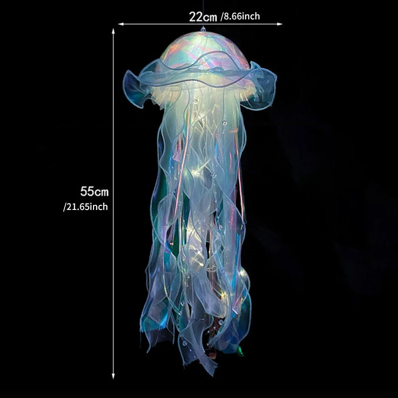 Jellyfish Lamp Portable Flower LampGirl Room Atmosphere Decoration LampBedroom Night Lamp Home Decoration