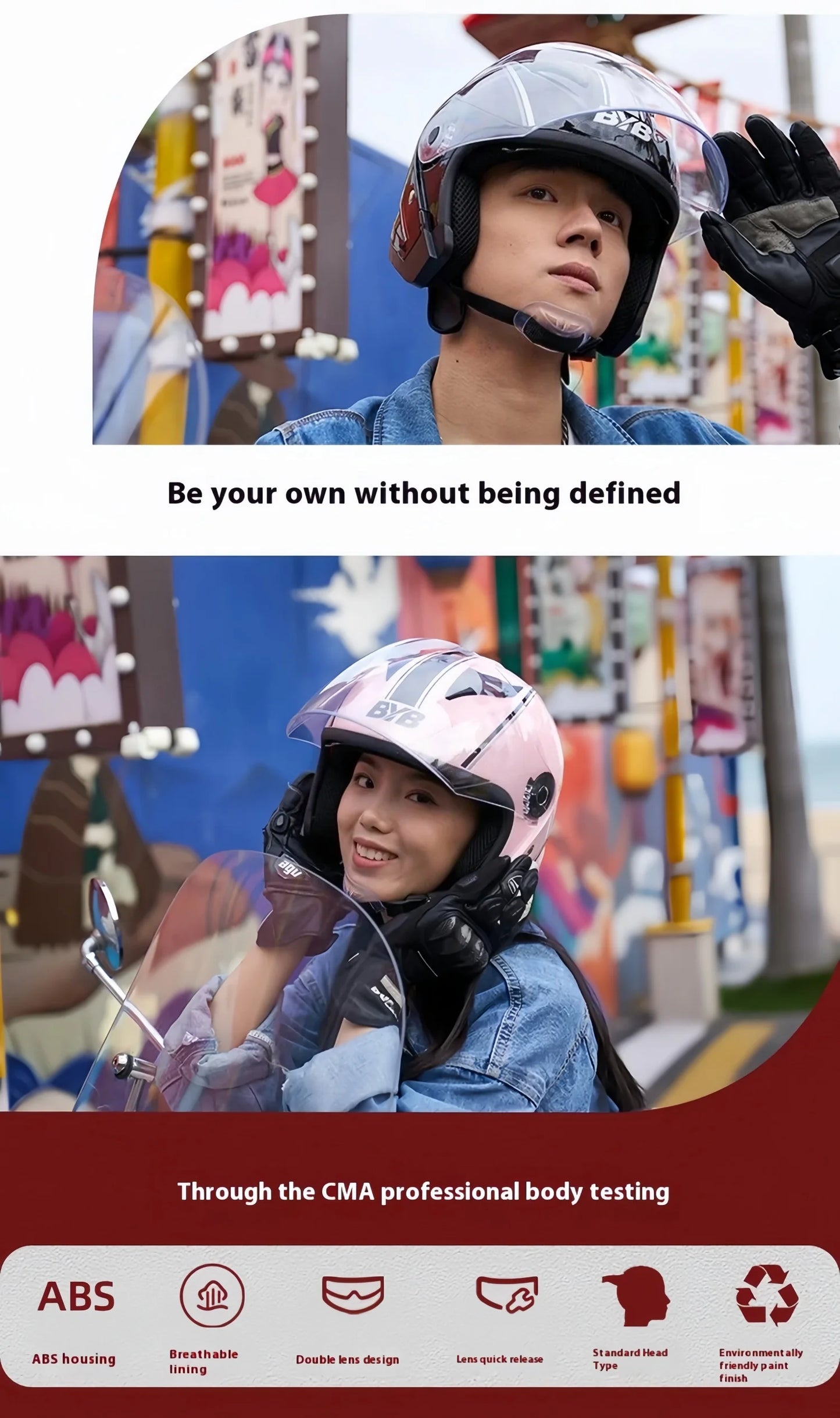 2025 Electric Motorcycle Helmet with Double-Lens Anti-Fog Shield Full Face Helmet for Riding All Seasons Safety Gear Men Women