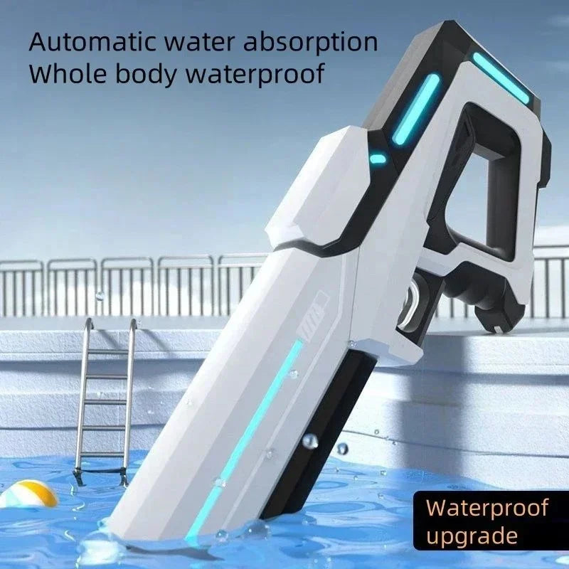 Water Gun Toy Consecutive Shots Automatic Electric Water Blaster for Outdoor Beach Pool Kid Adult Summer Water Fight Toys Gifts