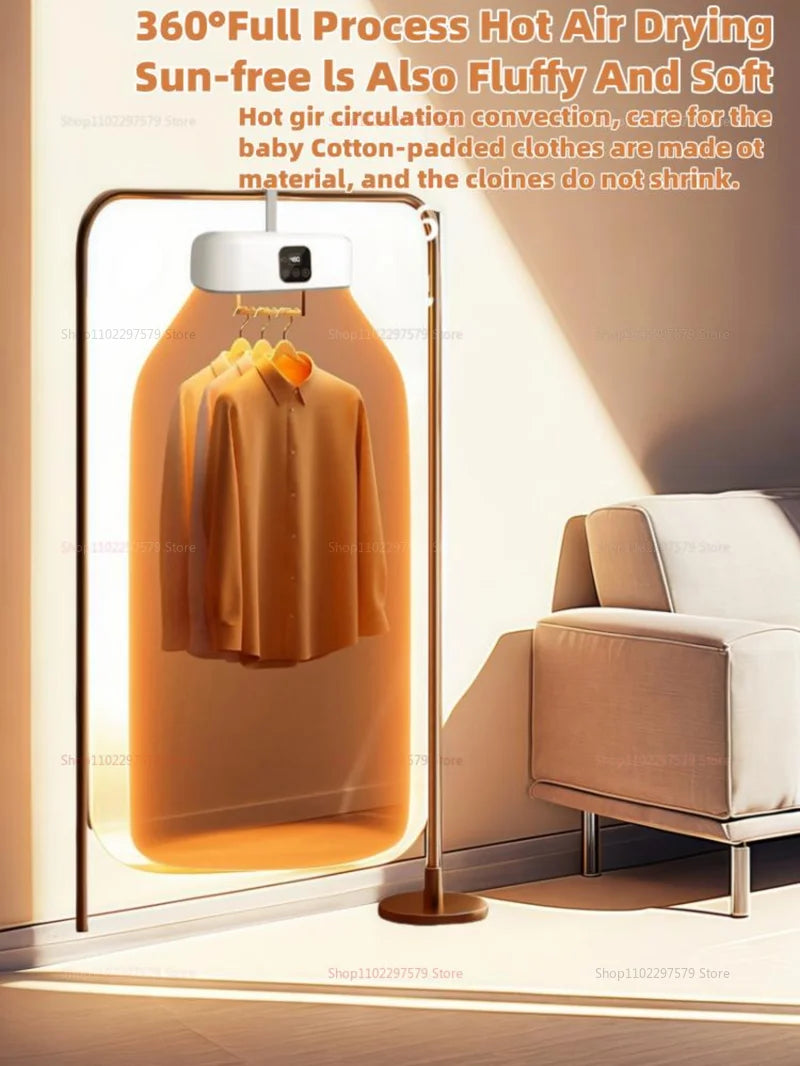 Remote Control Multifunctional Dryer  Home Cabinet  Folding Electric Clothes Dryer Warm Air Dryer Portable Clothes Dryer