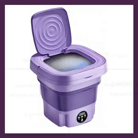 8L Foldable Small Washing Machine Portable Retractable Household Washing Machine 3 Models With Rotation And Drying Functions