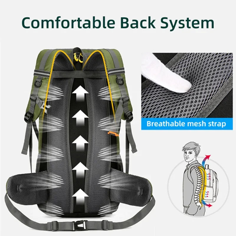 Travel Backpack Camping Men Large Hiking Bag