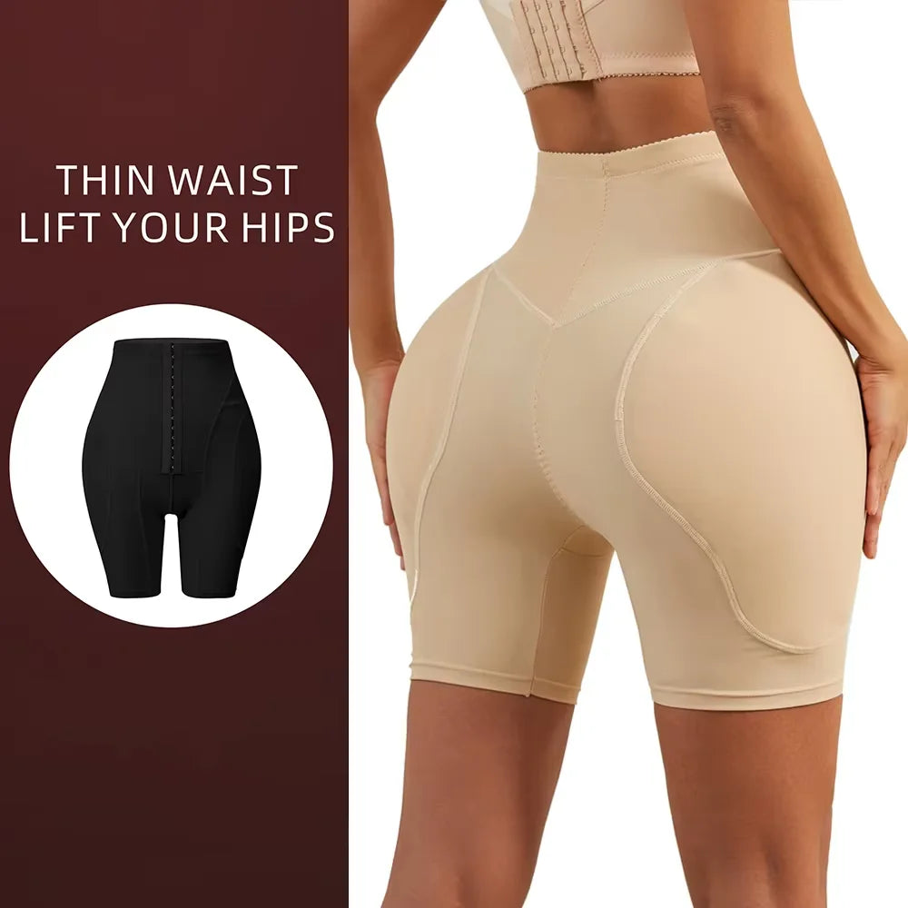 Shapewear for women's High Waist Shorts Butt Lifter Booty Padded Shorts Hip Enhancer Body Shaper Shorts Tummy Control Panties