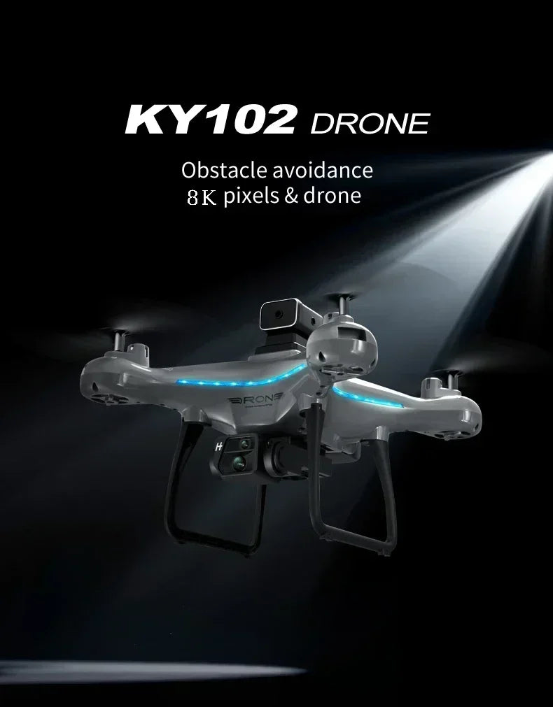 Lenovo Ky102 Drone 8k Hd Aerial Photography Dual Camera Brushless Quadcopter Obstacle Avoidance Optical Flow Aerial Rc Drone