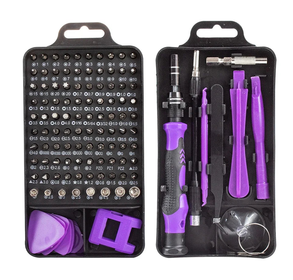 115 in 1 Precision Screwdriver Set Magnetic Repair Tools Kit for Computer Laptop Phone MacBook Household Repairs