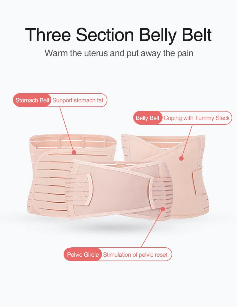 Shapewear for Women  3in1 Corset Postpartum Belly Band Pregnant Women Tummy Belly Pelvis Belt Wrap Waist Trainer Recovery Bandage Strap Body Shaper