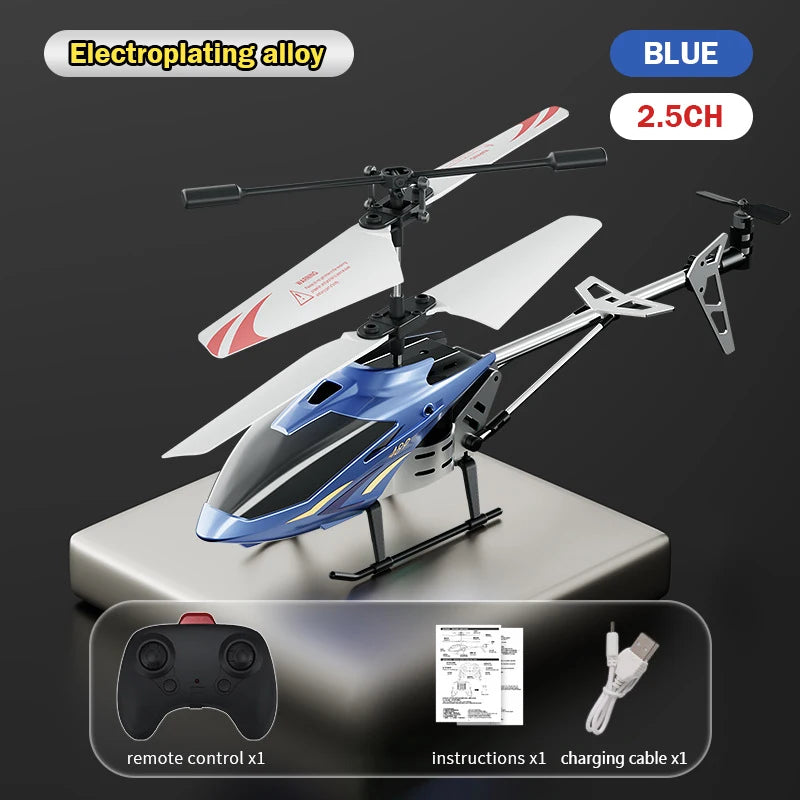 2.5/3.5Ch Rc Helicopter Plane 2.4G Remote Control Aircraft Fall-Proof Cool Lights Drone Airplane Model Children Birthday Gifts