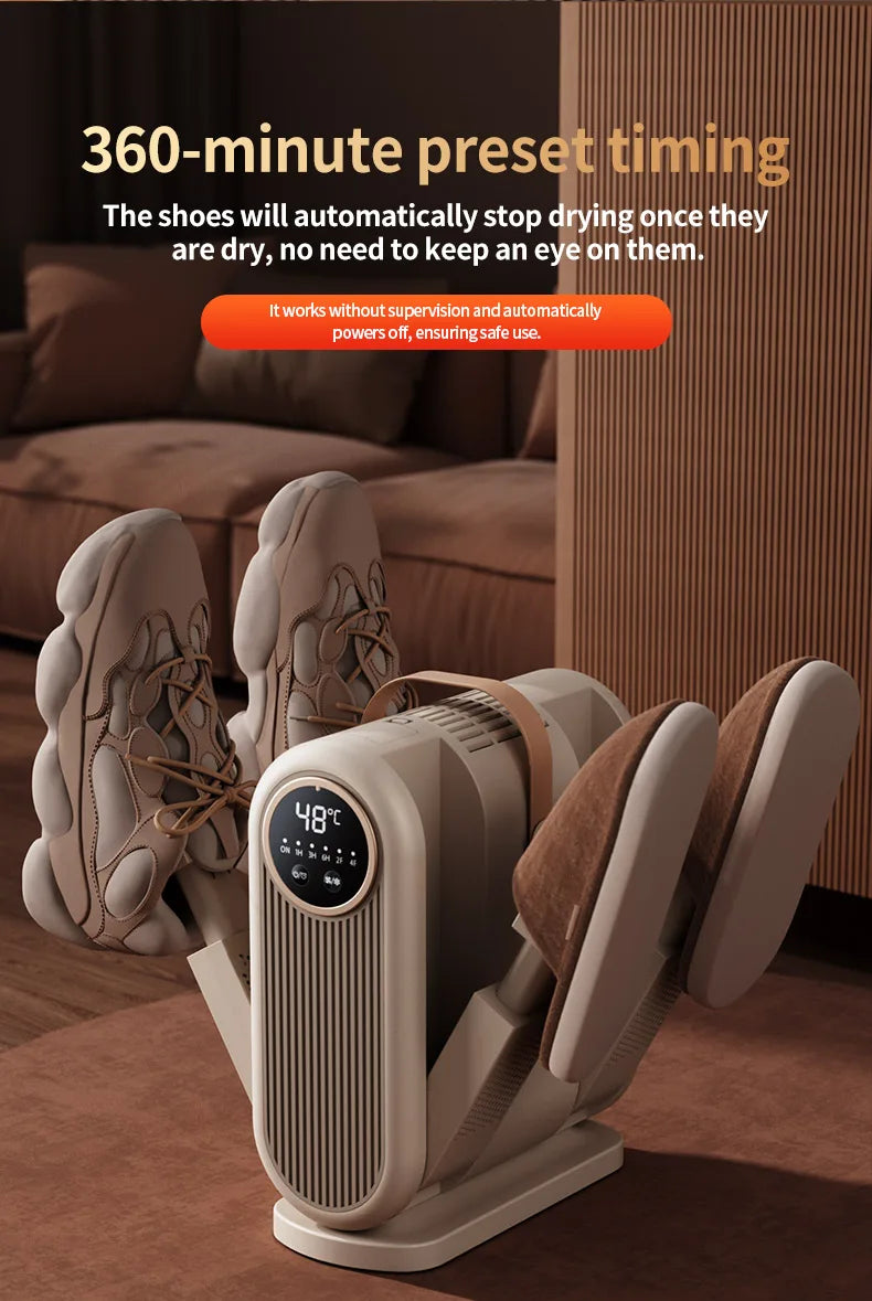 Six-Arm Foldable Shoe Dryer