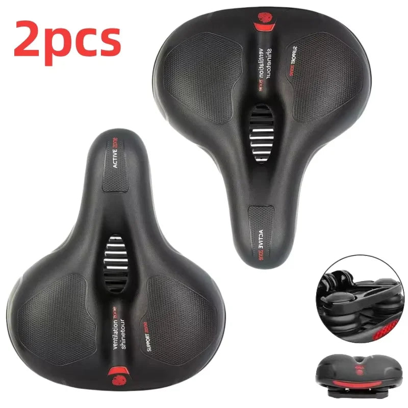 Universal Bicycle Seat for Mountain Bikes Thick Soft Breathable Shock Absorbing Ball Style Cycling Saddle for  Outdoor Riding