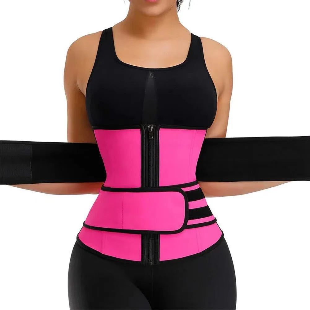 Shapewear for Women Waist Trainer Slimming Body Shaper Fitness Belt Weight Loss Fat Burning Sport Girdle Sweat Trimmer Workout Cincher Shapewear