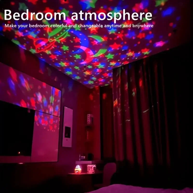 LED Starry Sky Night Lights USB Rotating Projector Lamp Magic