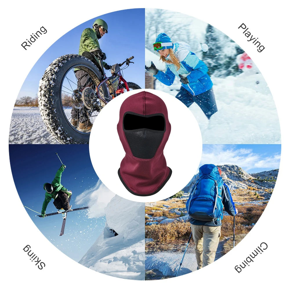 Thermal Winter Balaclava Cycling Full Face Mask Warm Outdoor Sports Motorcycle Ski Fishing Hunting Mask Fleece Scarf Cap Bandana